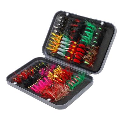 100 Pcs Fly Fishing Lure Simulation Insect Exquisite Water Surface Flying Bait Fishing Tool