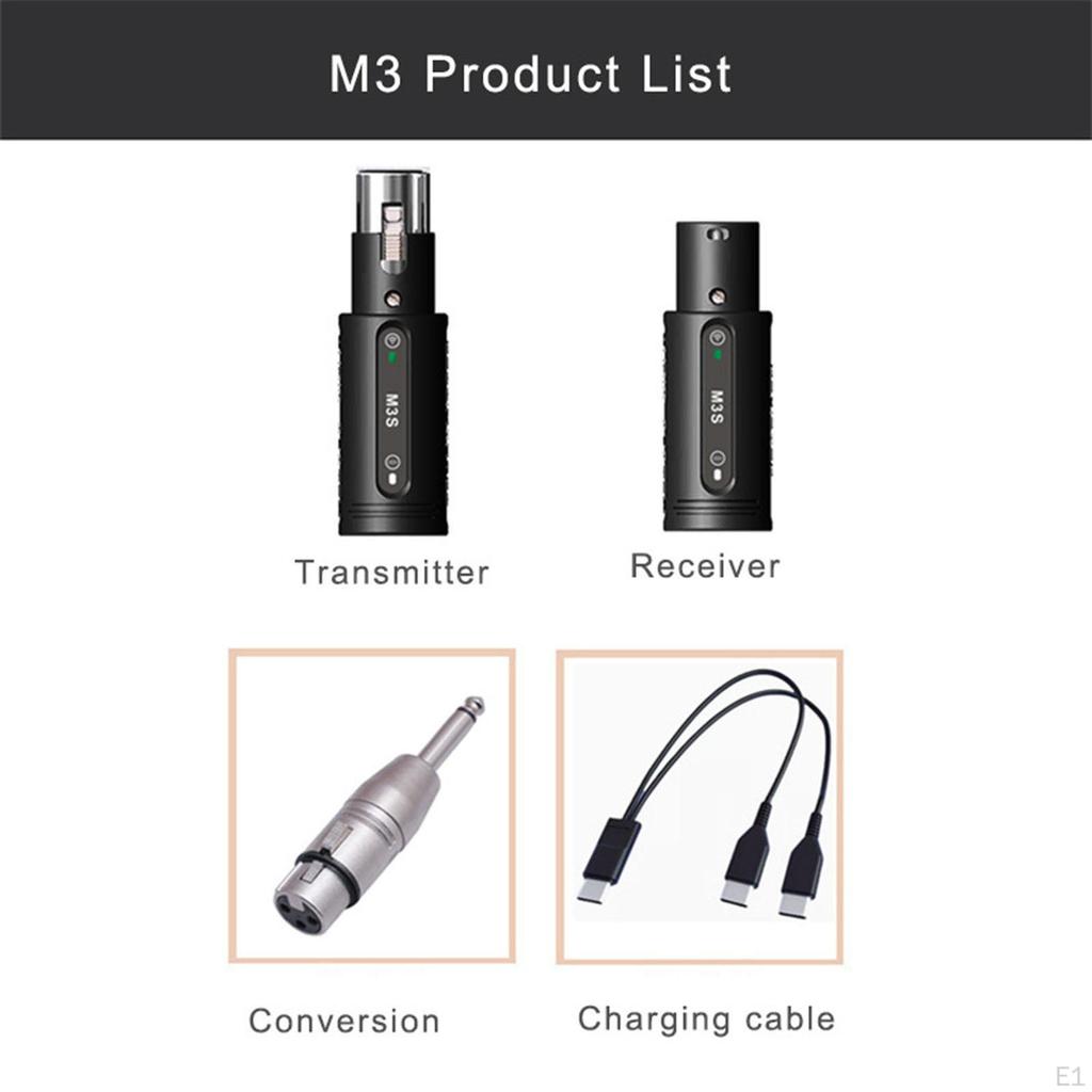 Microphone Transmitter Receiver System Stable Transmission Converter Mic Conversion Kit
