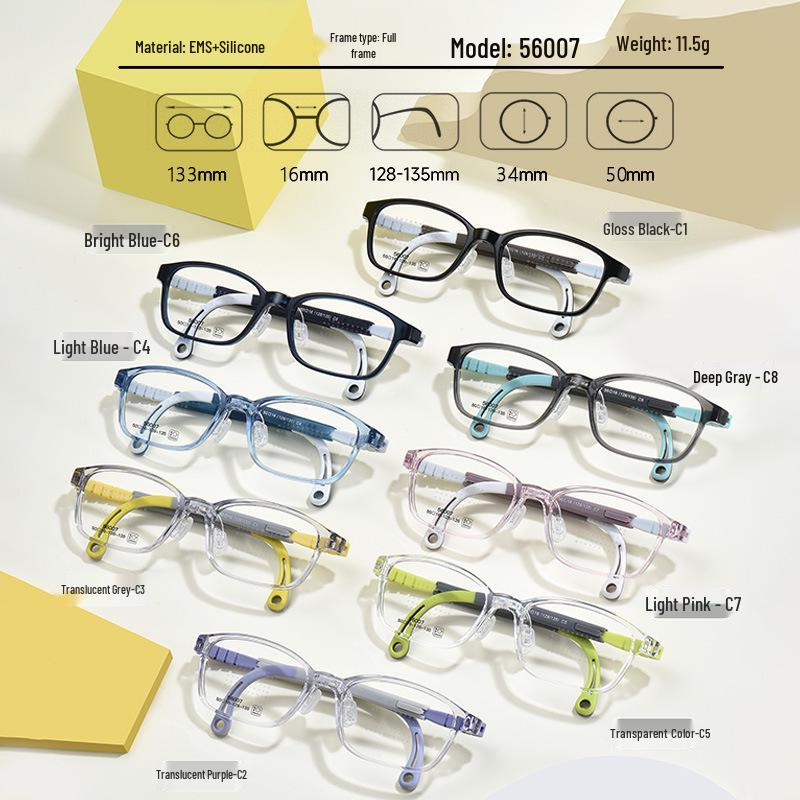 Danyang Ultra-Light TR90 Silicone Anti-Slip Myopia Glasses for Kids: Boys  & Girls  Frames