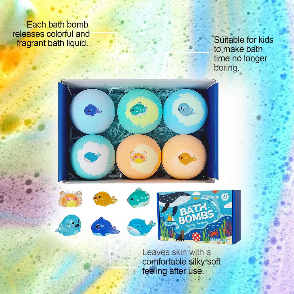 Ocean Series Kids' Fizzy Bath Bombs