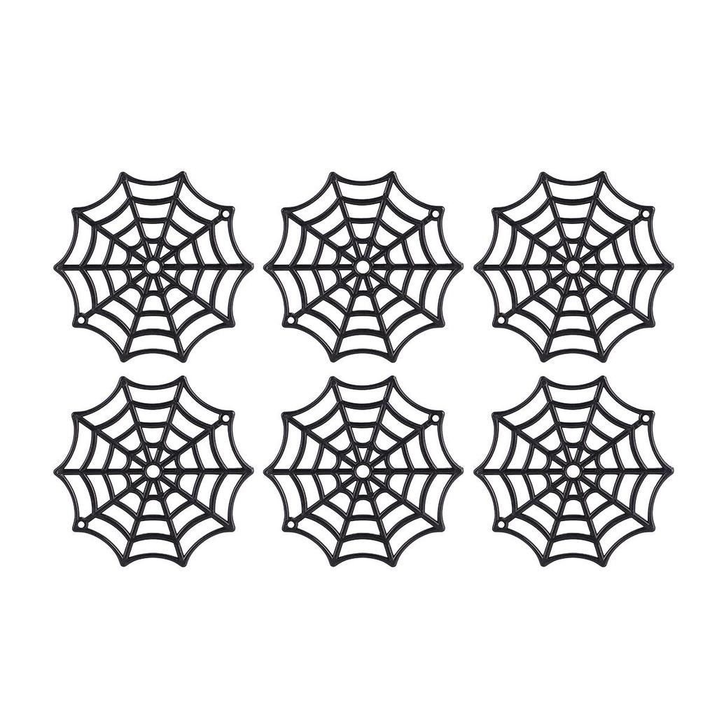 50Pcs Realistic Stretch Spider Web Halloween Decor Black Pe Cobweb for Haunted Party Indoor Outdoor Spooky Atmosphere
