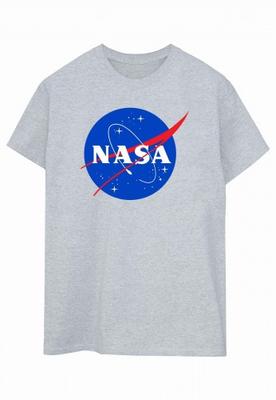 Womens/Ladies Classic Insignia Logo Cotton Boyfriend T-Shirt
