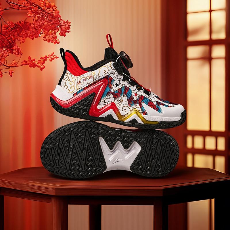 Anta Kids Reverse Scale 3.0 Fabric Trendy Comfortable Versatile Non-Slip Wear-Resistant Breathable Low-Top Basketball Shoes A12519930