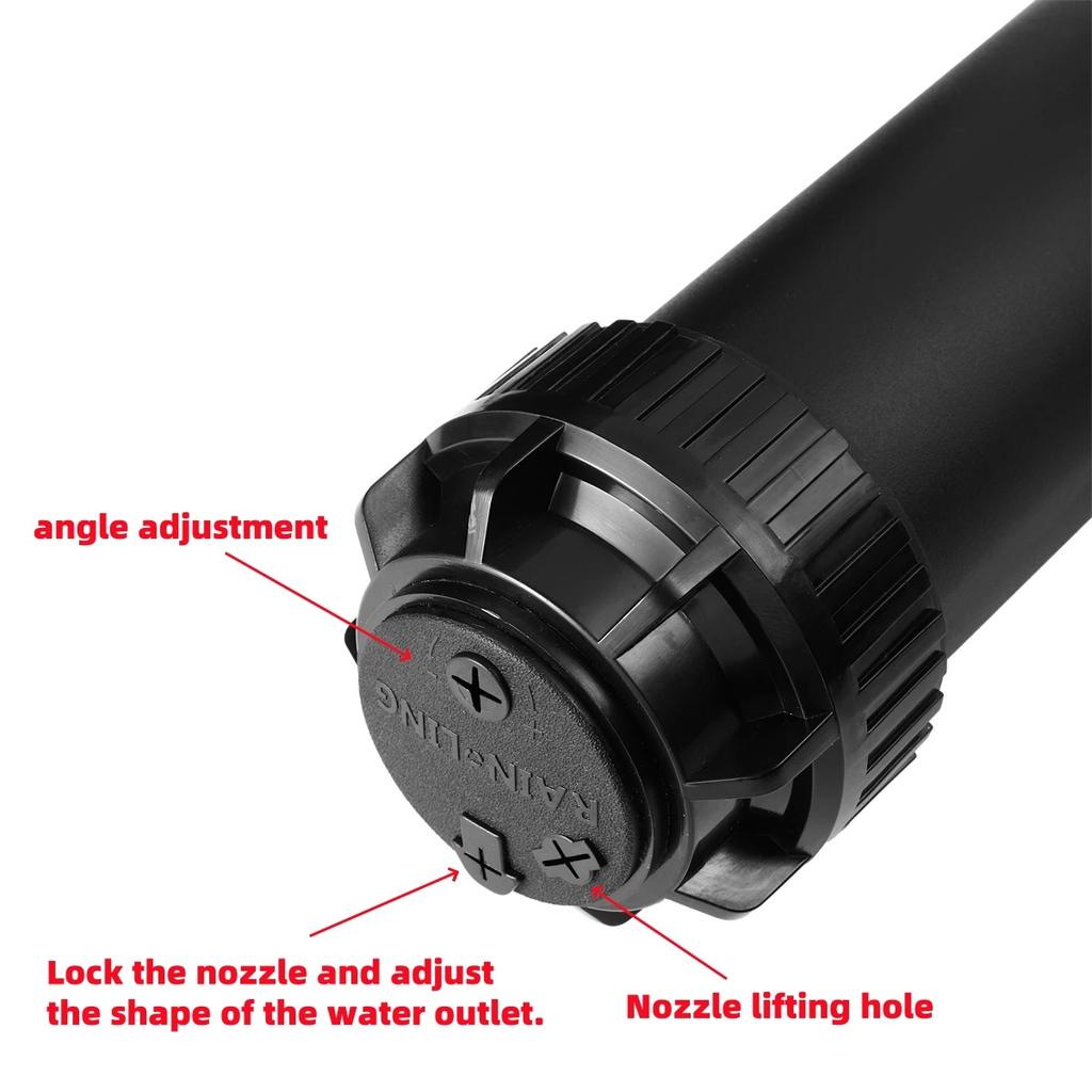 New 1/2" Female Thread 40°~360° Adjustable Underground Rotating Sprinkler Garden Lawn Orchard Irrigation Popup Sprayer Nozzle