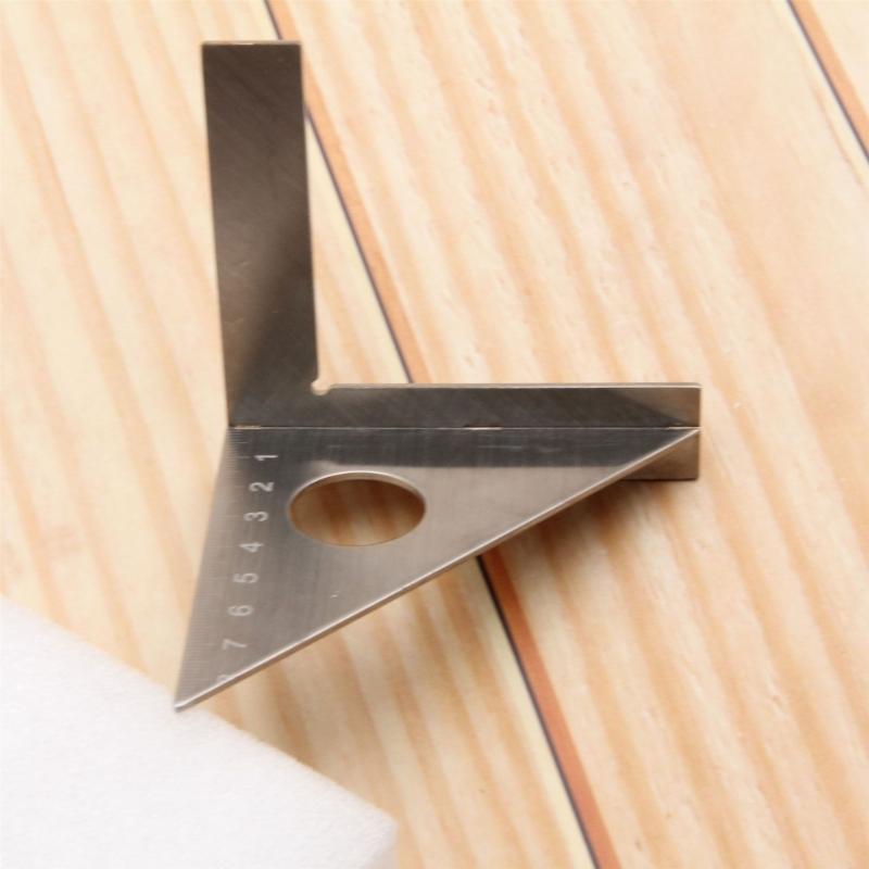Stainless Steel Miters Triangles Ruler 45°/90° Woodworking Square Protractors 3D Multi Angles Layouts Measuring Tool