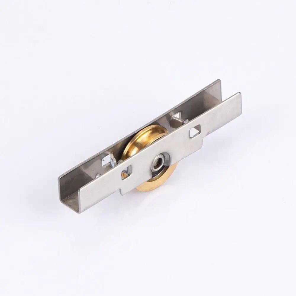 Door Track Stainless Steel Glass Door Pulleys Roller Track Wheel Glass Sliding Door Pulley Window Pulleys Sliding Door