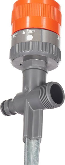 GARDENA Arroseur circulaire Vario Comfort – Surface 225m² max – Portée 8.5m max – Crans arrosage 45-360° – Garantie 5 ans (1949-20)