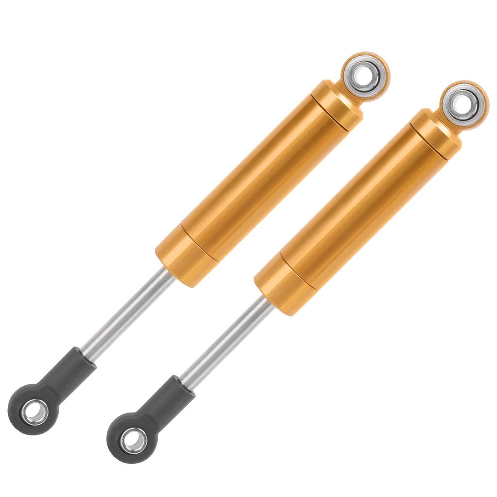 2Pcs RC 92mm Aluminum Shocks Absorber Internal Spring Dampers for TRAXXAS SLASH 2WD RC CarGold