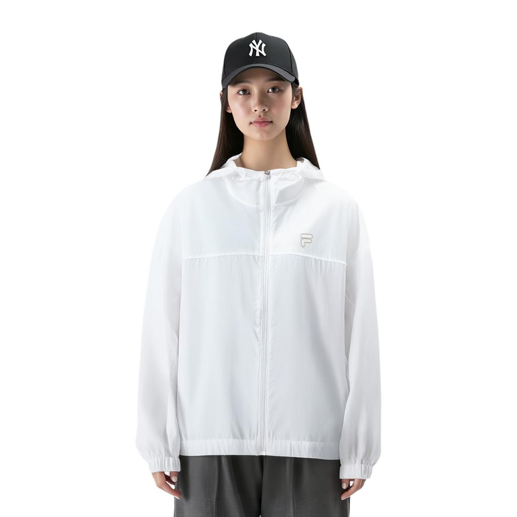 FILA Fusion Lightweight Sports UV Protection Jacket Women Jacket White T11W423705F-WT