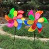 Double Layer Ladybug Windmill Wind Spinner Pinwheel Home Garden Yard Decoration