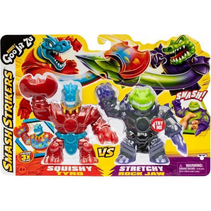 Pion de jeu de societe - figurine de jeu de societe Tm-toys Pack de 2 figurines Smash Strikers HEROES OF GOO JIT ZU