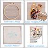 Christmas Embroidery Kits For Beginners 3 Pieces Winter Holiday Handcraft Set Christmas Cross Stitching Kits For Women Adults