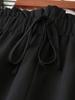 European Summer Solid Color Wide Leg Pants - Plus Size, Slimming, Versatile, Casual Retro Design
