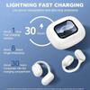 Over The Ear Earbuds True Wireless Open Ear Bluetooth Earphones Touchs Screen Control Led Display Suitable For Sports Leisure