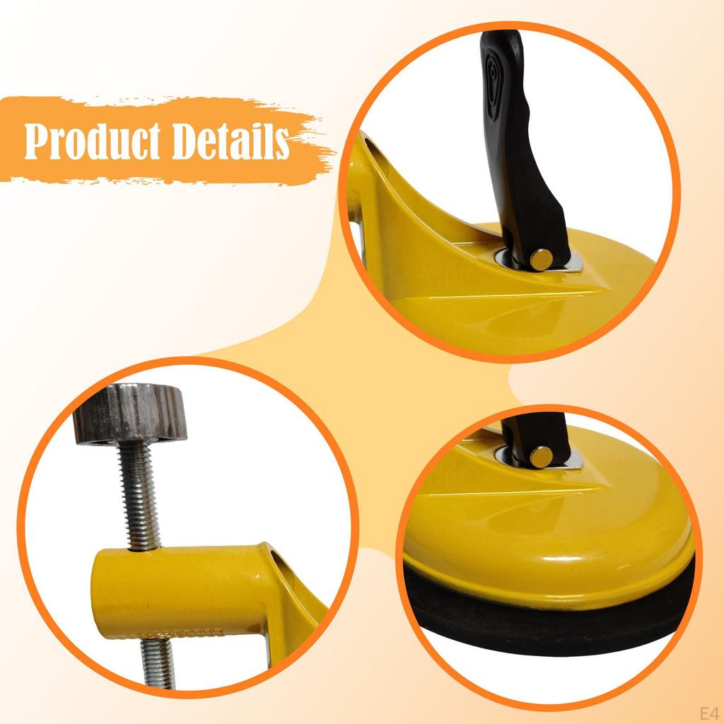 Suction Cup Adjustment Fixing Tool Easy to Use Practical Efficient Tile Leveler Seam Joining and