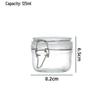 In Stock Transparent Graduated Glass Storage Jar with Sealed Buckle for Moistureproof Tea or Mason Jar Storage