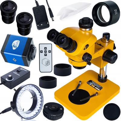 Sirius Pro MSSP-T-PS1-O – Mikroskop Stereoskopowy Trinokularowy | Zoom 7-50x | Optyka Greenough | Ergonomiczna Głowica 45°