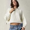 European and American Fashion Round Neck Loose Pullover Knit Sweater Round Neck Neck Loose Knit Sweater