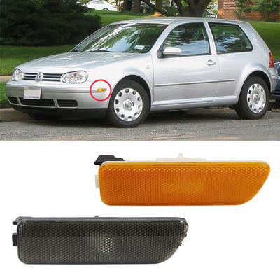 Araba Ön Tampon Yan İşaret Işıkları Göstergeleri Sol ve Sağ Dönüş Sinyal Lambası Ampuller Olmadan VW Jetta GOLF MK4 1999-2005
