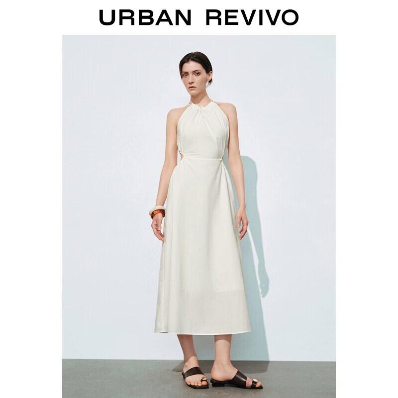 UR2026 Women s Pleated Sleeveless Summer Dress XL