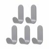 5Pcs Strong Adhesive Self Adhesive Hook Non Perforated Load-bearing Wall Wall Mounted Hook Self Adhesive J-shaped Design