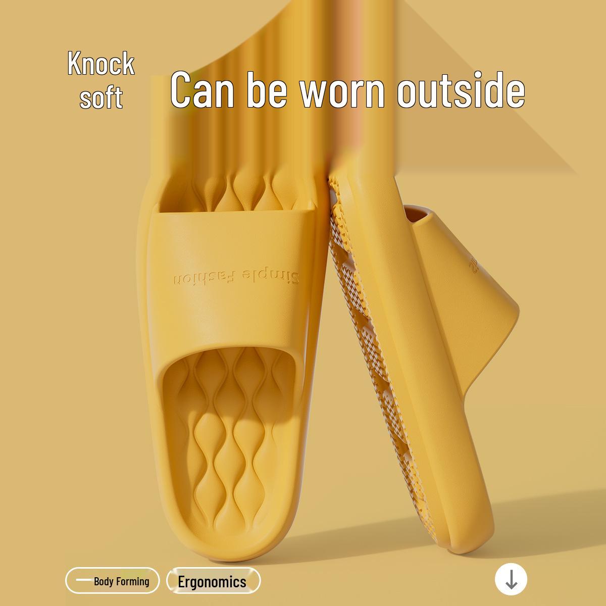 

Jie Liya 2025 EVA Нековзкі Товстопідошвні Унісекс Домашні Тапочки для Ванної 38-39 fits 37-38