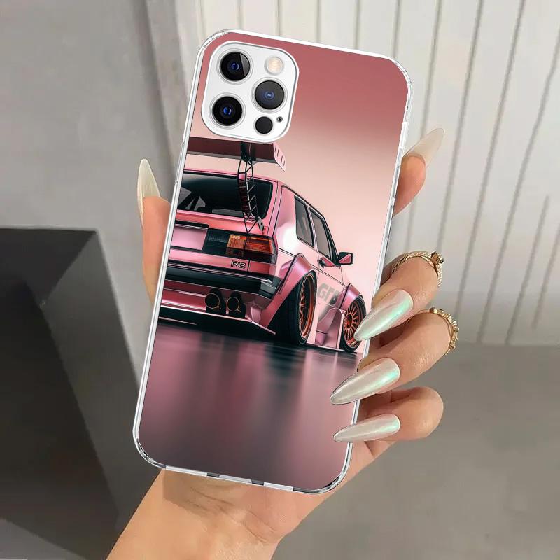 MK1 Golf Vintage Car Phone Case for Iphone 17 Air 16 15 Plus 14 13 Mini 12 11 Pro Max 16E 7 8 SE 2020 Soft Funda Print Shell 17