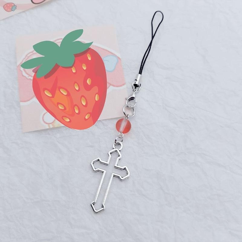 Beaded Phone Strap Phone Chains Women Cellphone Pendant Phone Chains Anti-Lost Lanyard Phone Jewelry for Women Girls