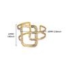 New Stainless Steel Simple Wide Version Open Bracelet Street Hip Hop Exaggerated Gold-plated Bracelet