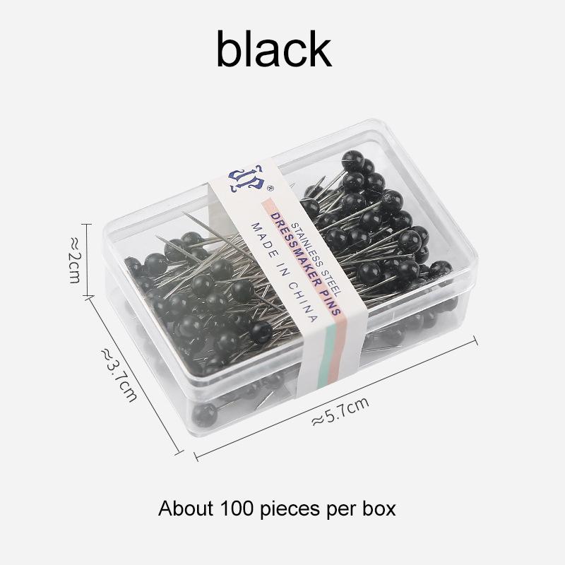 100pcs Sewing Pins for Fabric with Box Straight Pin Positioning Needle Household Craft Sewing Tools Jewelry DIY Decoration TMZ