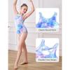 CHARMLEAKS Gymnastics Leotards for Girls Dance Unitards Shorts Outfits Activewear with Hair Scrunchie