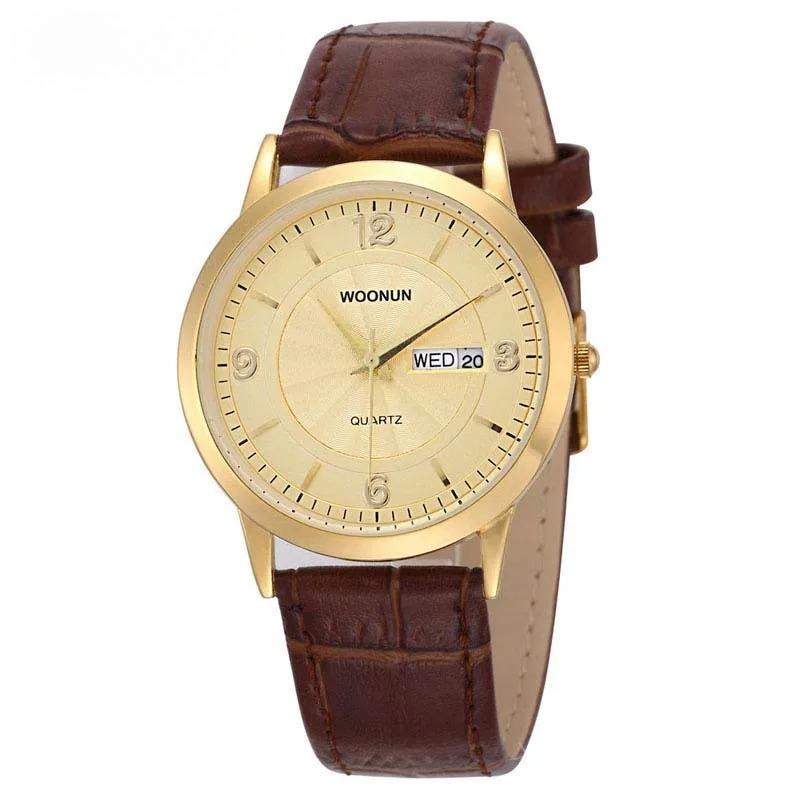 Hodinky Modern Watch Mens Watches Top Brand Luxury Date Day Quartz Watches Ultra Thin Men Watches Leather reloj de hombre