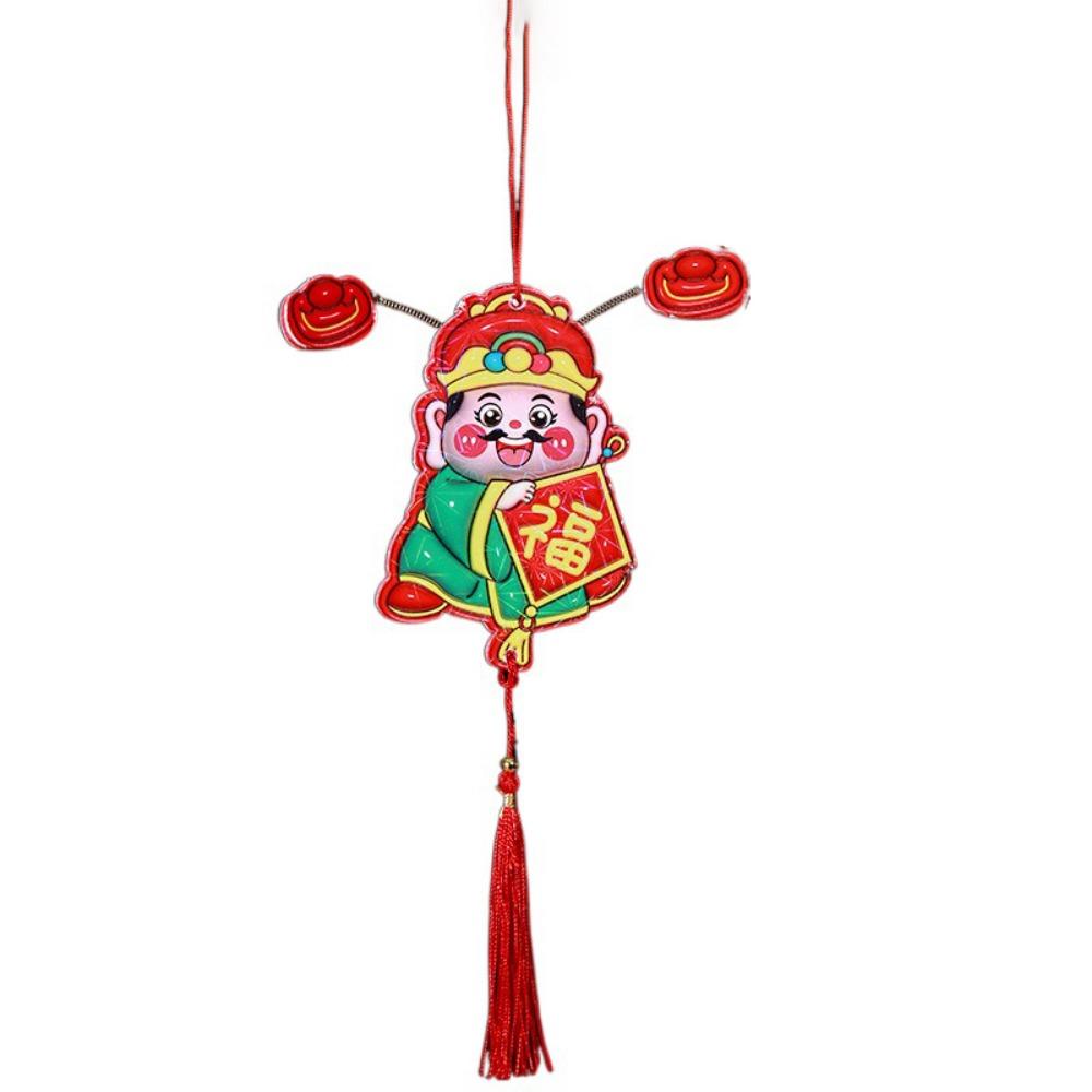 Cartoon Shaking Head God Pendant 3D Spring Festival Magnet  Refrigerator