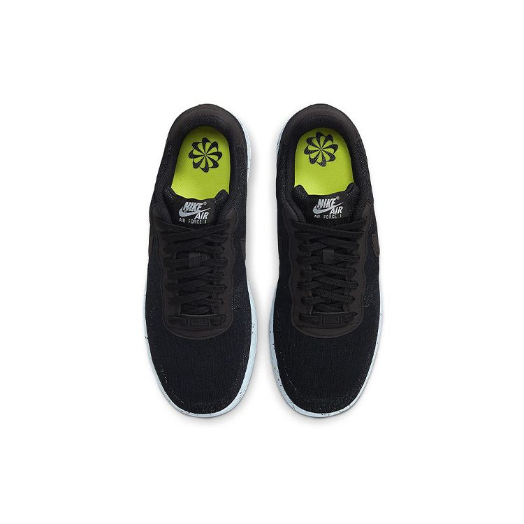 Nike Air Force 1 Crater Flyknit Black Chambray Blue Men Sneakers DC4831-001