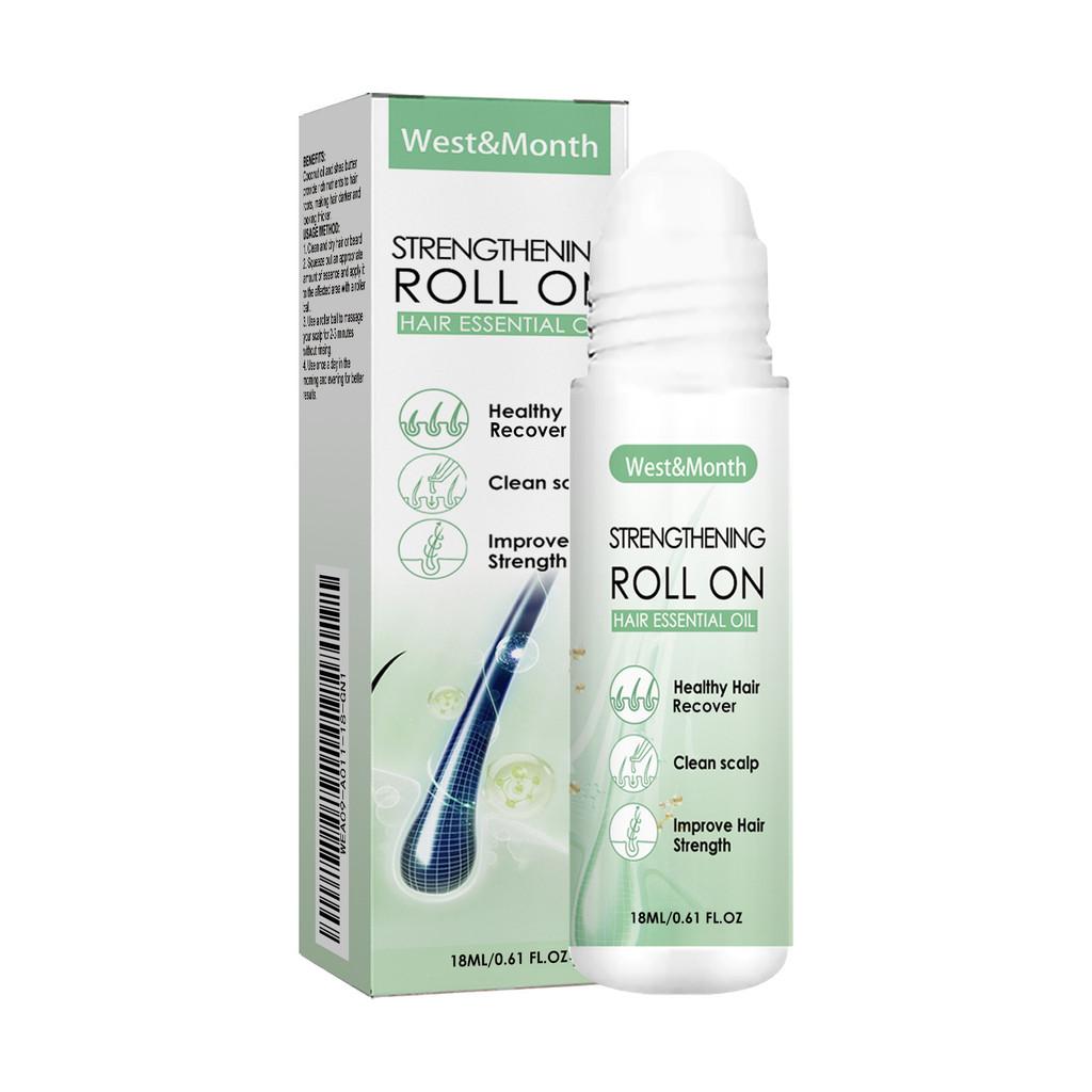 

18 мл Эссенциальный питательный ролик для волос для более сильных и густых локонов