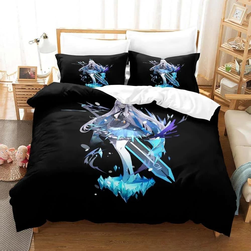 3D Printing Game Tower of Fantasy Anime Bedding Set Single Twin Full Queen King Size Bed Set Adult Kid Bedroom Duvetcover Sets