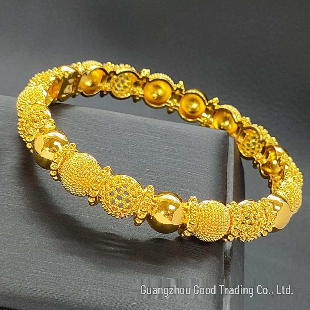 Bracelet de mariée Bollywood plaqué or 24 carats: Bijoux de mariée pour femmes