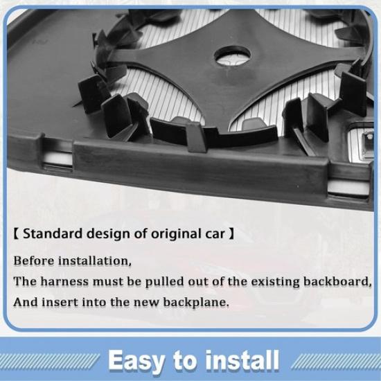Heated Mirror Glass, with Rear Holder, Compatible with Altima Sentra Nisan-R