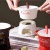 New 300ml Chocolate Fondue Mug with Fork Set Ceramic Butter Warmer Hot Chocolate Melting Cup for Candy Dessert Butter Heater