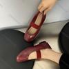 Comemore Soft Sole Single Shoes Temperament Ballet Flat Mary Jane Women's Shoe 2025 Spring Autumn Casual Versatile Slip on Flats