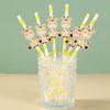 6pcs Animal Paper Drinking Straw LIon Tiger Jungle Birthday Party Forset Safari Party Supplies Kids Wild One Birthday Decoration