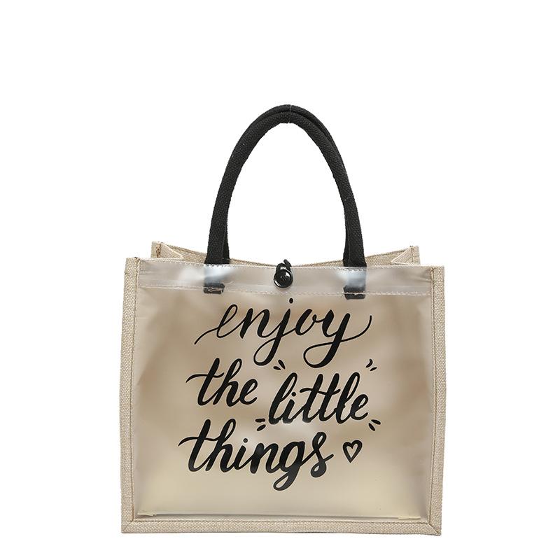 

Вместительная сумка-тоут лето новая мода сумка для покупок нишевый дизайн сумка с надписью студенческая сумка для занятий