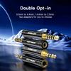 KEYSION HIFI Audio Konvertorové Adaptéry 4.4/3.5mm Samček na 3.5/4.4mm Vyvážené Samičky Slúchadlové Konektory Medené Pozlátené AUX Adaptéry
