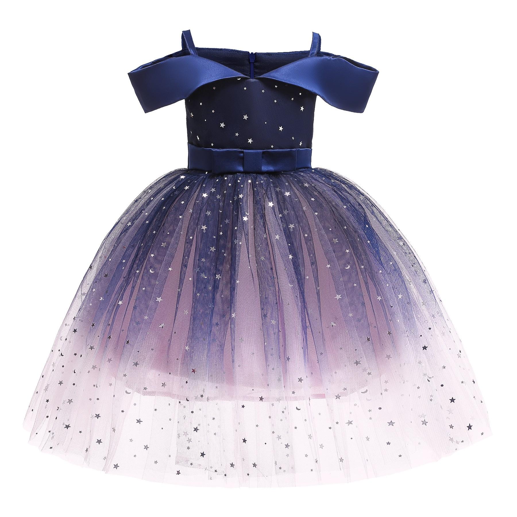 

Baby Girl Frozen Elsa Princess 100% Polyester 3-8Y Dress 110CM