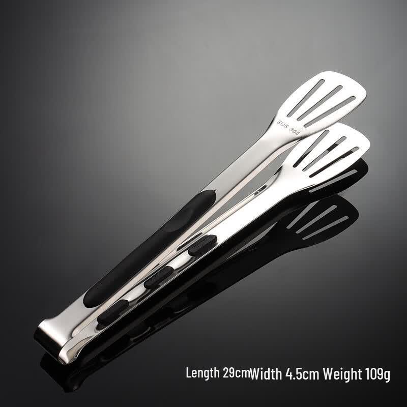 Qianxing 304 Stainless Steel Silicone Handle Food Tongs