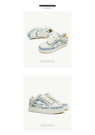 Zapatillas Casuales Unisex de Tela para Tabla con Lavado de Moda Estilo Coreano Transpirables