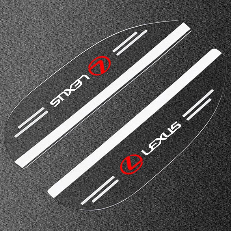 Interior Stickers 2Pcs Car Rear View Mirror Sticker Rain Eyebrow Shield Sun Shade Cover For Lexus LS LC RZ IS350 ES300 GS350 CT2