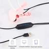UV LED Nail Lamp Double-Headed Gooseneck Lamp with Clip for Gel Nails Manicure Dryer Curing Light for Home DIY Salon