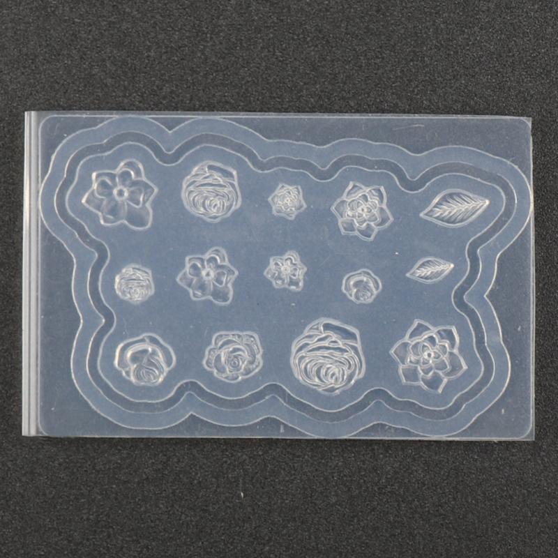 Forma do zdobienia paznokci 3D Silikonowa Kombinacja Forma Dekoracyjna Łuk do Zdobienia Paznokci Narzędzie do Tworzenia Zdobień Paznokci Silikonowy Szablon do Rzeźbienia Forma