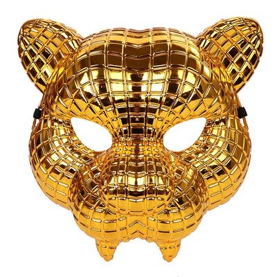 Electroplating Gold Leopard Mask Cospaly Boss 1PCS